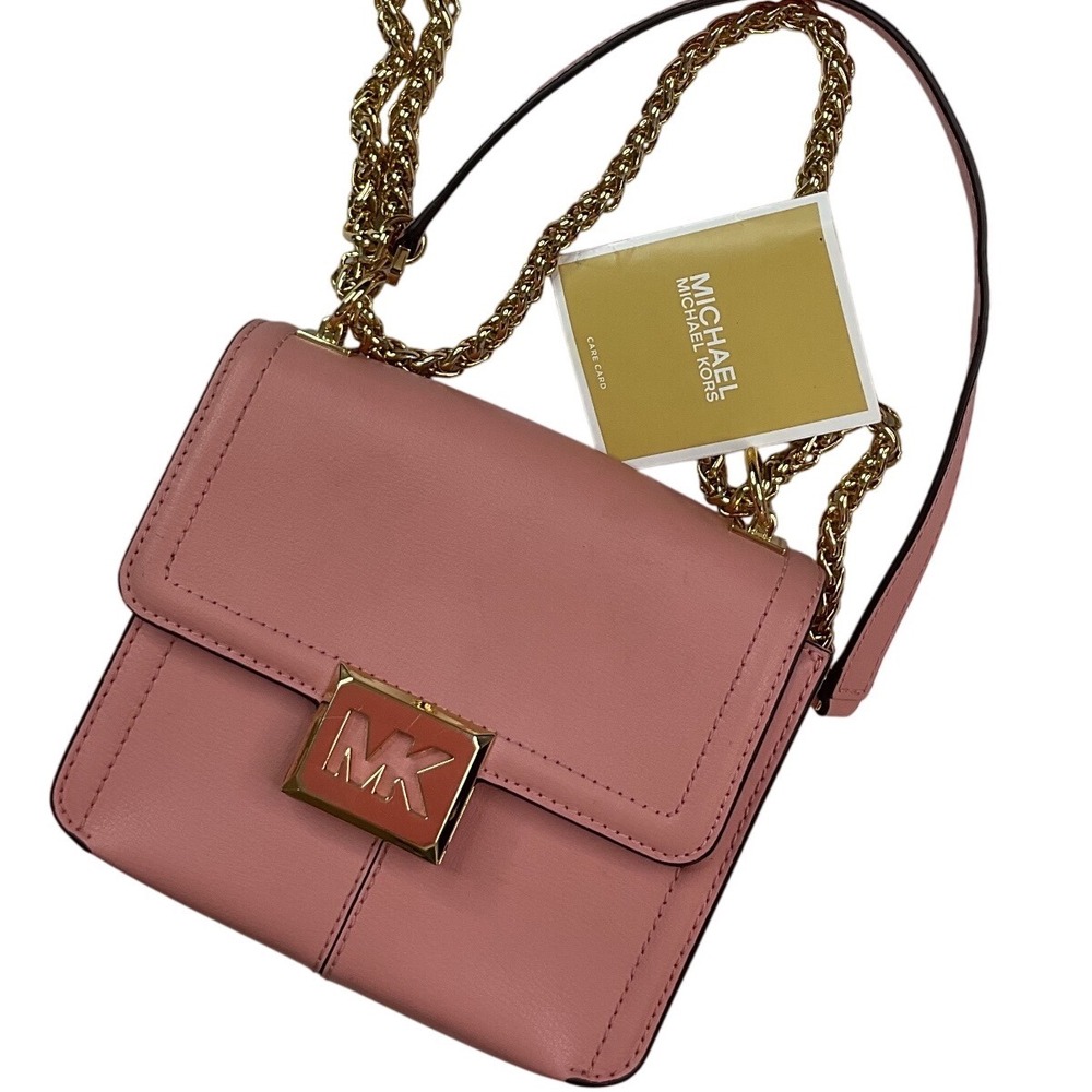 Michael Kors Sonia Small Square Shoulder Crossbody Bag Primrose Pink 35F1G6SS5L